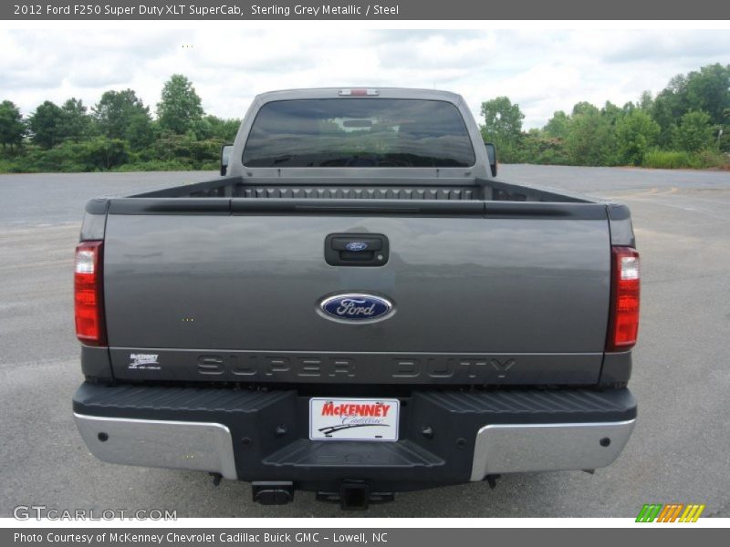 Sterling Grey Metallic / Steel 2012 Ford F250 Super Duty XLT SuperCab