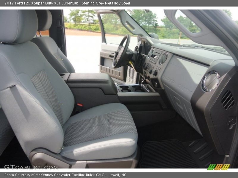 Sterling Grey Metallic / Steel 2012 Ford F250 Super Duty XLT SuperCab