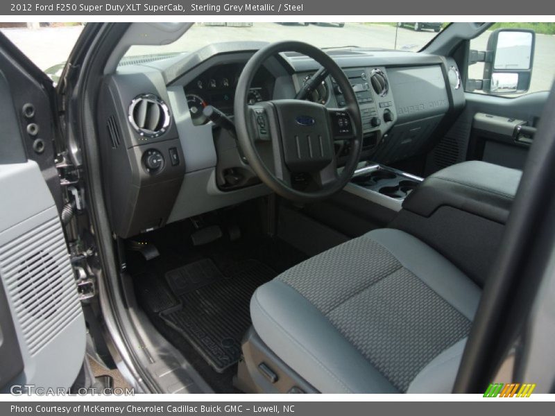 Sterling Grey Metallic / Steel 2012 Ford F250 Super Duty XLT SuperCab