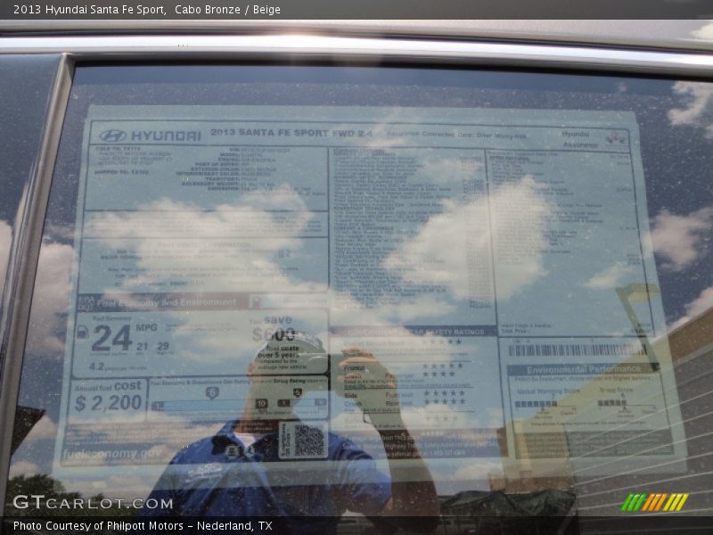 Cabo Bronze / Beige 2013 Hyundai Santa Fe Sport