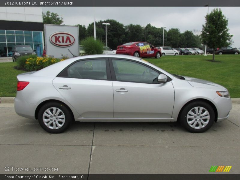 Bright Silver / Black 2012 Kia Forte EX