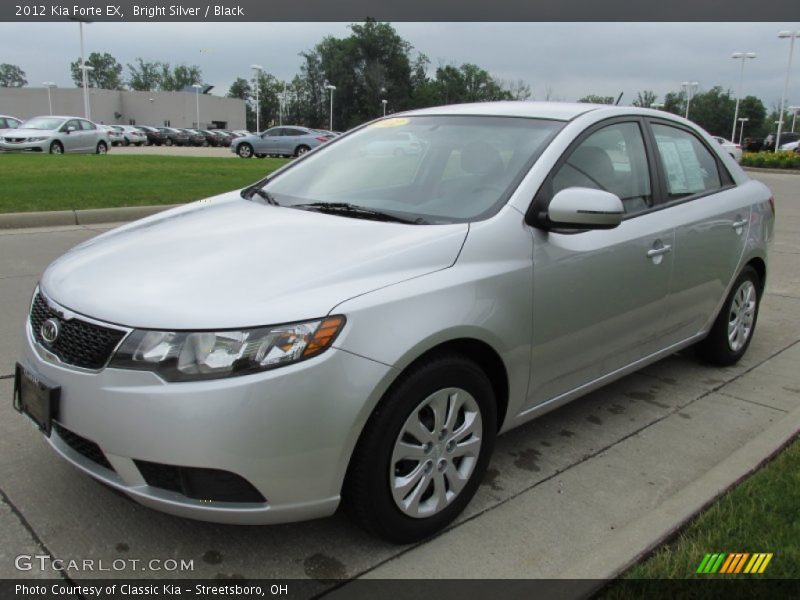 Bright Silver / Black 2012 Kia Forte EX