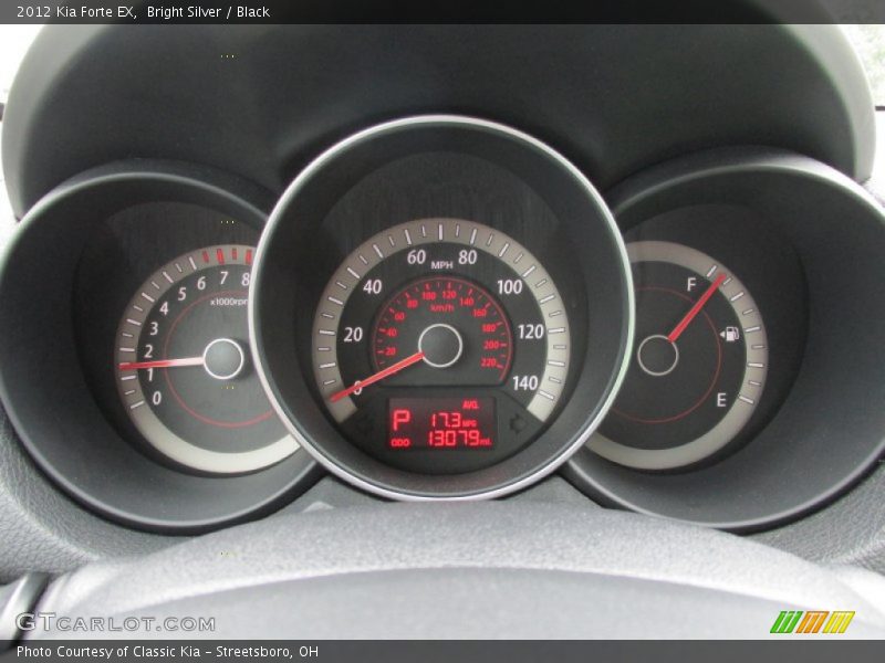 Bright Silver / Black 2012 Kia Forte EX