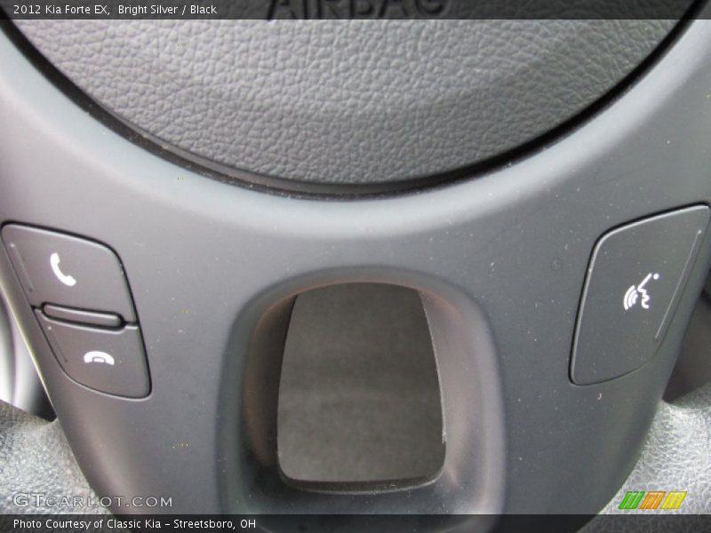 Bright Silver / Black 2012 Kia Forte EX
