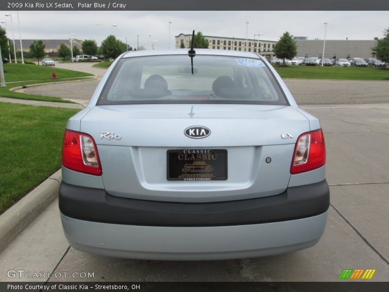 Polar Blue / Gray 2009 Kia Rio LX Sedan