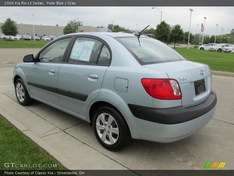 Polar Blue / Gray 2009 Kia Rio LX Sedan