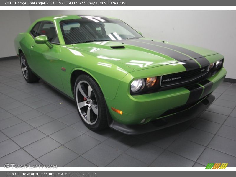 Green with Envy / Dark Slate Gray 2011 Dodge Challenger SRT8 392