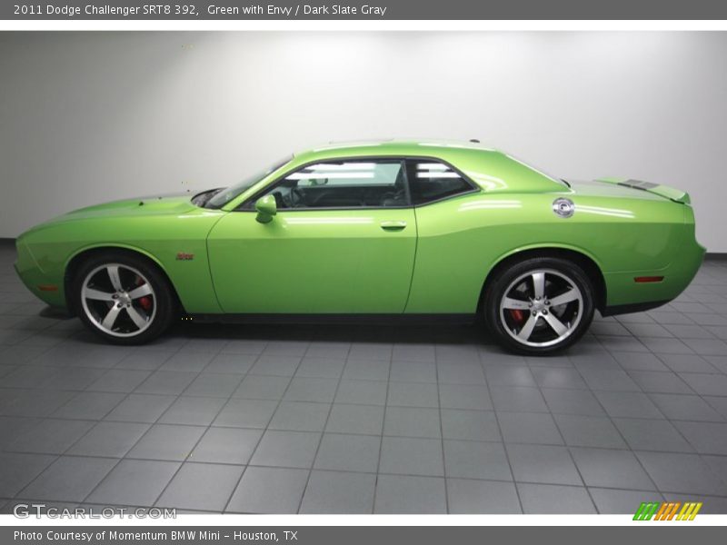 Green with Envy / Dark Slate Gray 2011 Dodge Challenger SRT8 392