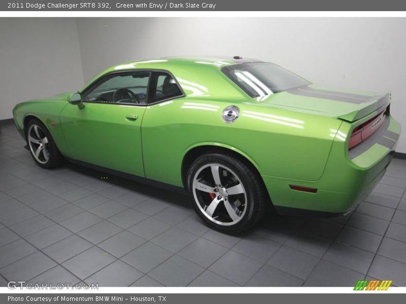 Green with Envy / Dark Slate Gray 2011 Dodge Challenger SRT8 392