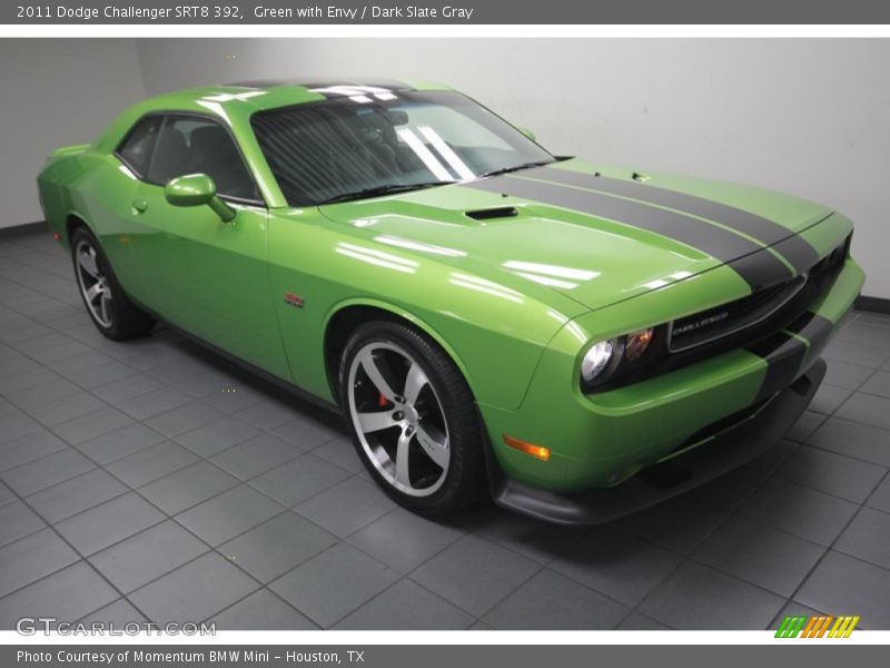 Green with Envy / Dark Slate Gray 2011 Dodge Challenger SRT8 392