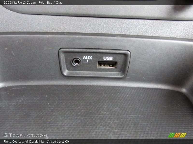 Polar Blue / Gray 2009 Kia Rio LX Sedan