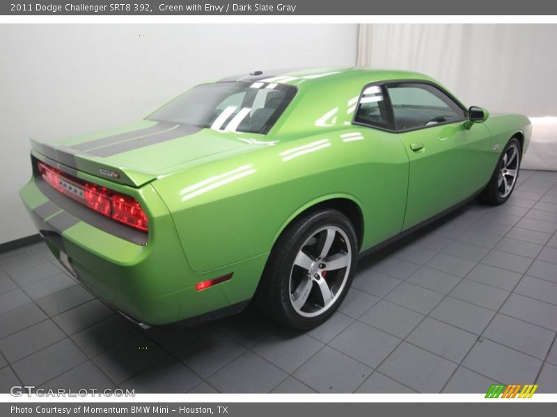Green with Envy / Dark Slate Gray 2011 Dodge Challenger SRT8 392