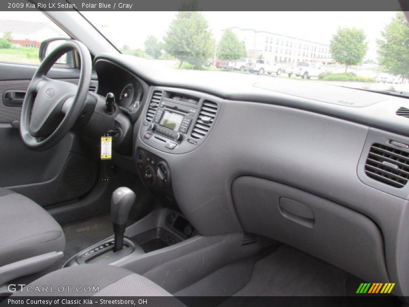 Polar Blue / Gray 2009 Kia Rio LX Sedan