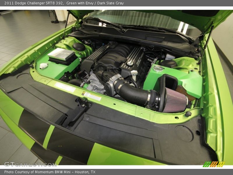 Green with Envy / Dark Slate Gray 2011 Dodge Challenger SRT8 392