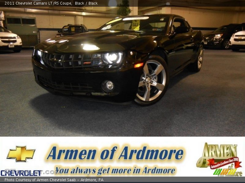 Black / Black 2011 Chevrolet Camaro LT/RS Coupe