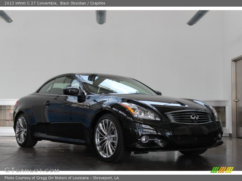 Black Obsidian / Graphite 2013 Infiniti G 37 Convertible