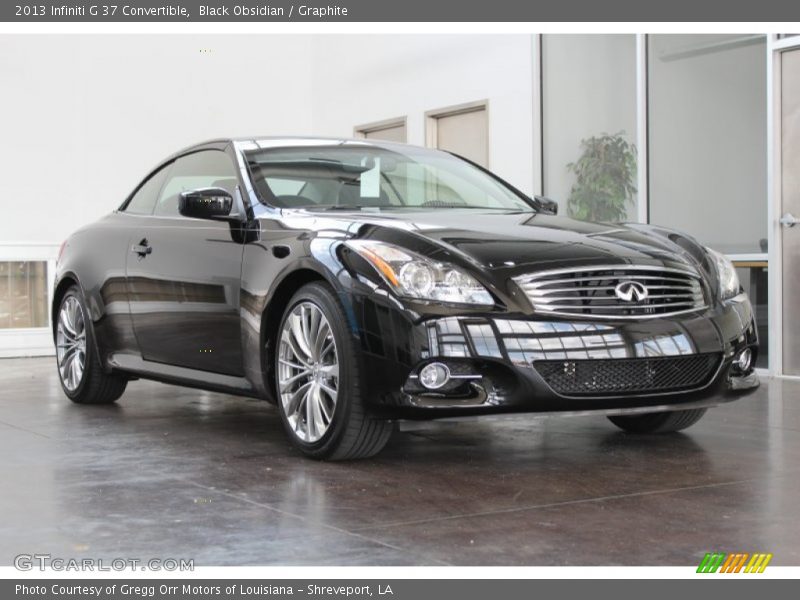 Black Obsidian / Graphite 2013 Infiniti G 37 Convertible