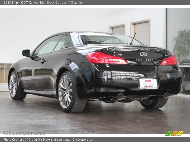 Black Obsidian / Graphite 2013 Infiniti G 37 Convertible
