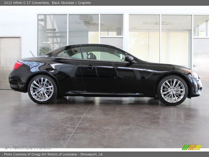 Black Obsidian / Graphite 2013 Infiniti G 37 Convertible
