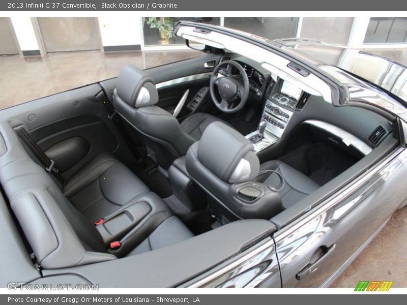 Black Obsidian / Graphite 2013 Infiniti G 37 Convertible