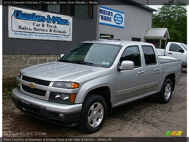 Sheer Silver Metallic / Ebony 2010 Chevrolet Colorado LT Crew Cab