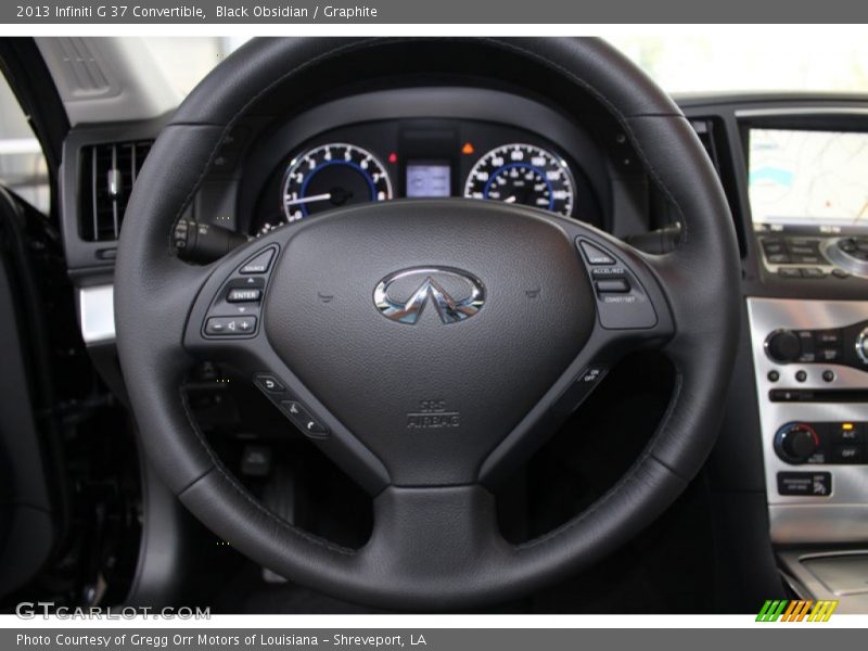 Black Obsidian / Graphite 2013 Infiniti G 37 Convertible