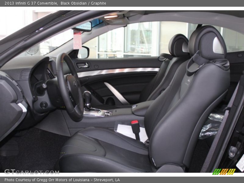 Black Obsidian / Graphite 2013 Infiniti G 37 Convertible