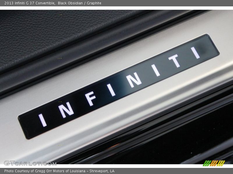 Black Obsidian / Graphite 2013 Infiniti G 37 Convertible