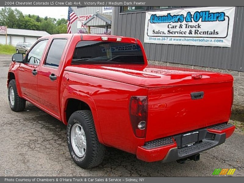 Victory Red / Medium Dark Pewter 2004 Chevrolet Colorado LS Crew Cab 4x4