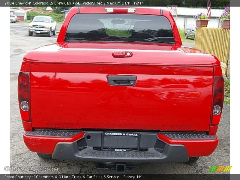 Victory Red / Medium Dark Pewter 2004 Chevrolet Colorado LS Crew Cab 4x4