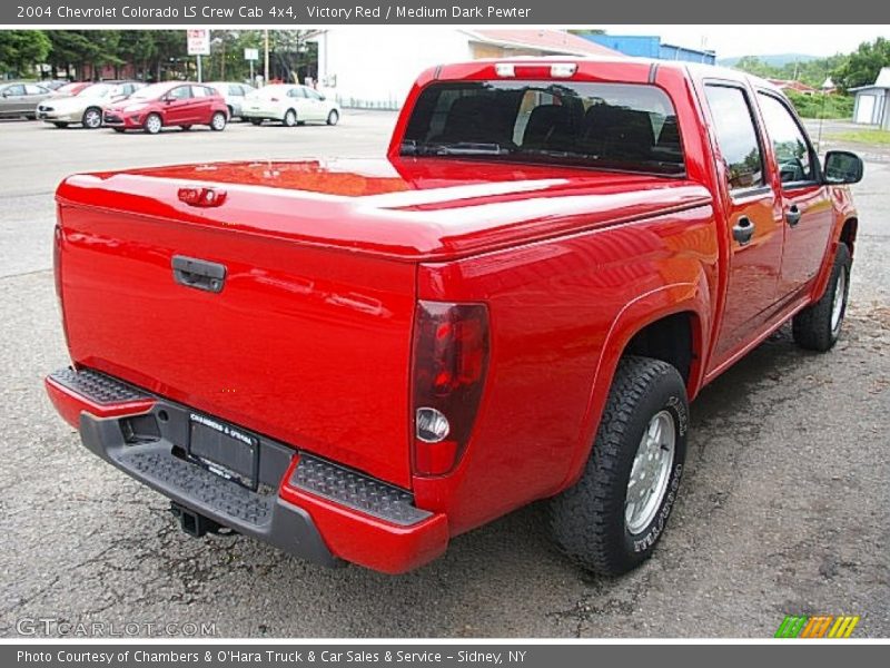 Victory Red / Medium Dark Pewter 2004 Chevrolet Colorado LS Crew Cab 4x4