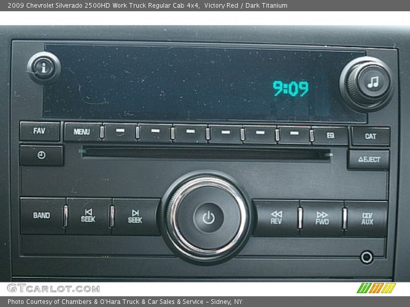 Victory Red / Dark Titanium 2009 Chevrolet Silverado 2500HD Work Truck Regular Cab 4x4