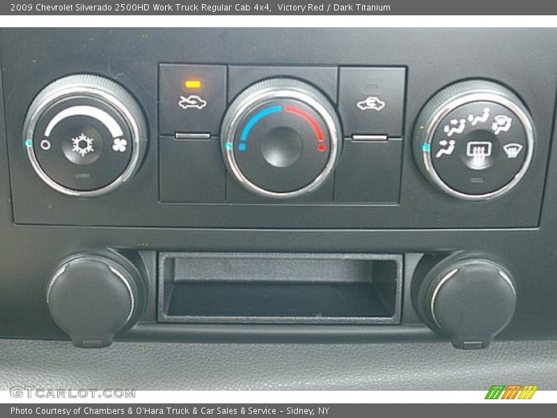 Victory Red / Dark Titanium 2009 Chevrolet Silverado 2500HD Work Truck Regular Cab 4x4