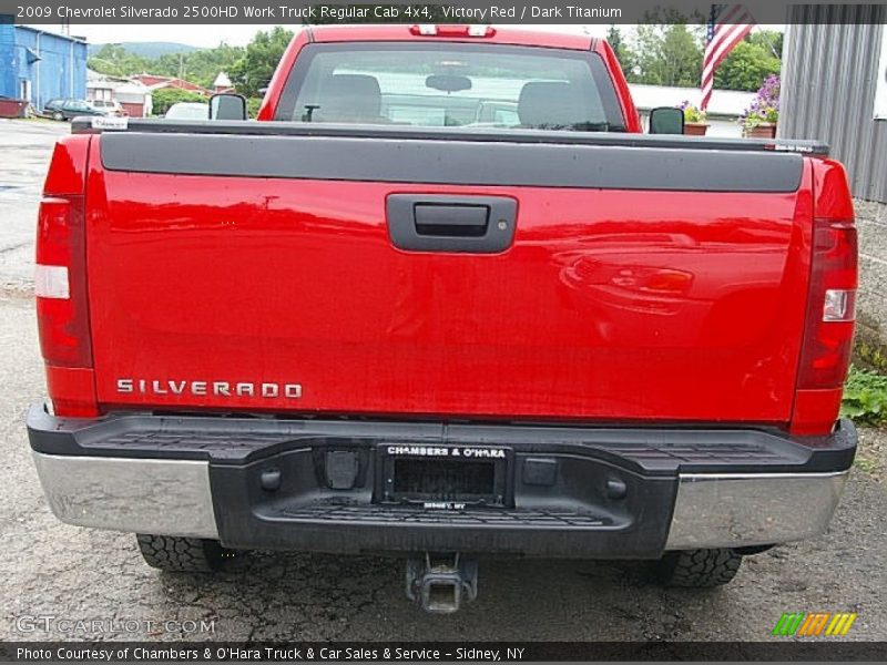 Victory Red / Dark Titanium 2009 Chevrolet Silverado 2500HD Work Truck Regular Cab 4x4