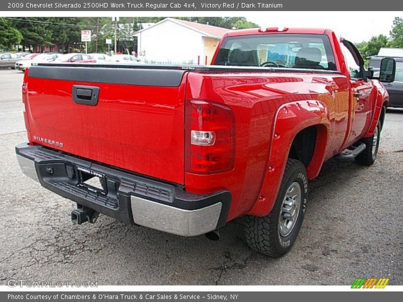 Victory Red / Dark Titanium 2009 Chevrolet Silverado 2500HD Work Truck Regular Cab 4x4