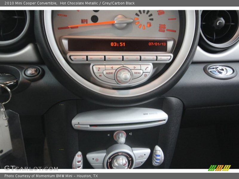 Hot Chocolate Metallic / Grey/Carbon Black 2010 Mini Cooper Convertible