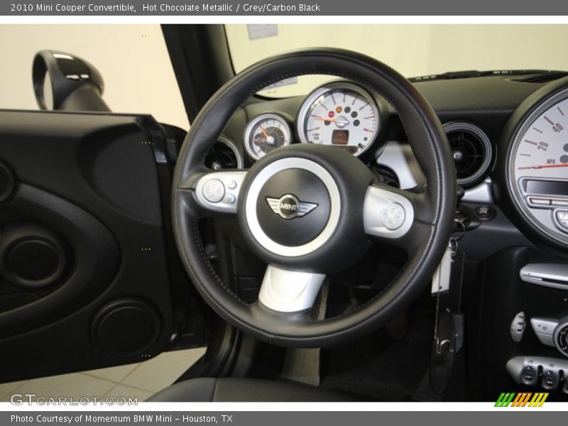 Hot Chocolate Metallic / Grey/Carbon Black 2010 Mini Cooper Convertible