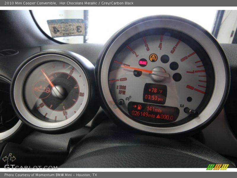 Hot Chocolate Metallic / Grey/Carbon Black 2010 Mini Cooper Convertible