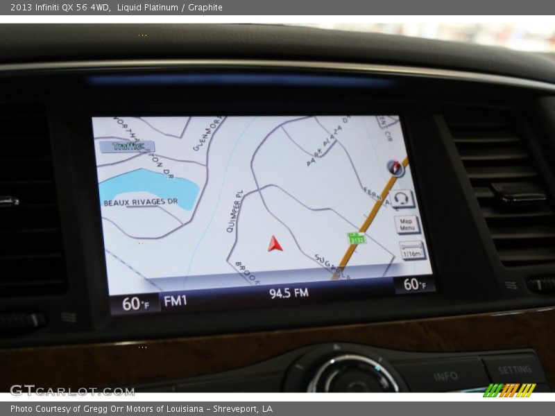 Navigation of 2013 QX 56 4WD