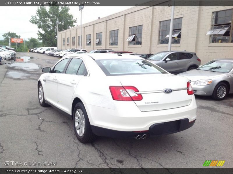 White Suede Metallic / Light Stone 2010 Ford Taurus SE