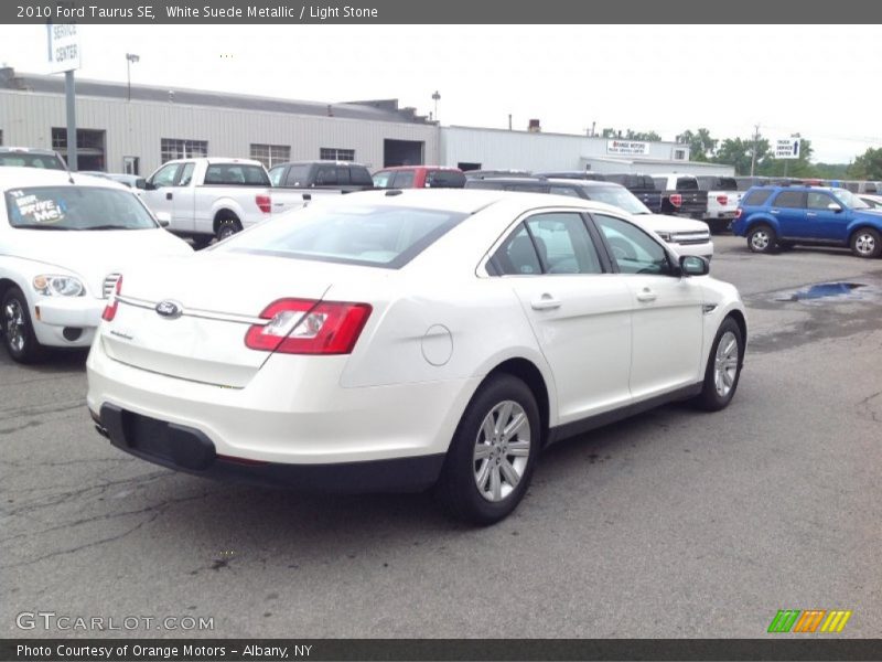 White Suede Metallic / Light Stone 2010 Ford Taurus SE