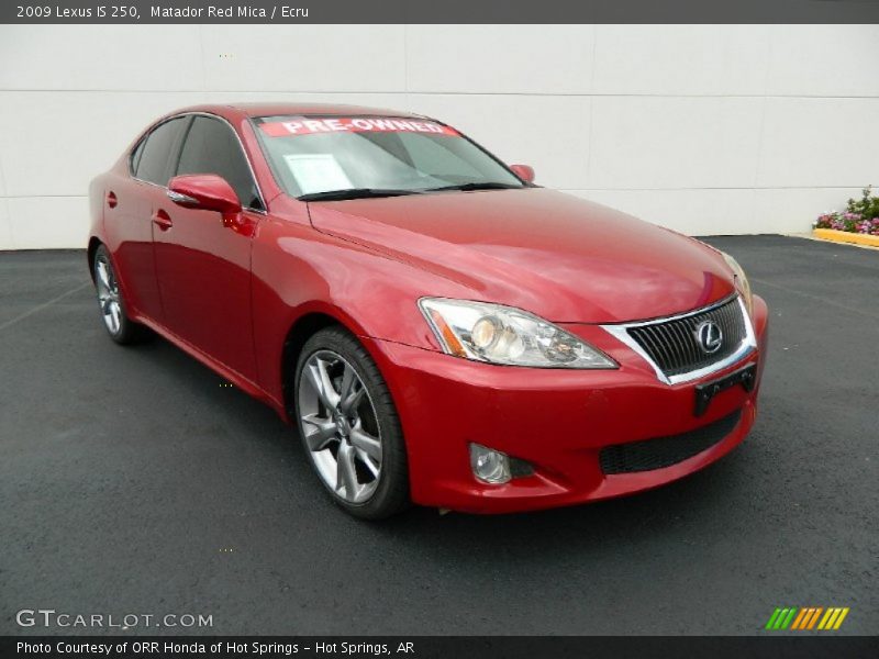 Front 3/4 View of 2009 IS 250