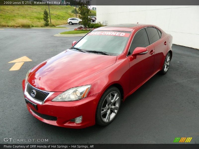 Matador Red Mica / Ecru 2009 Lexus IS 250