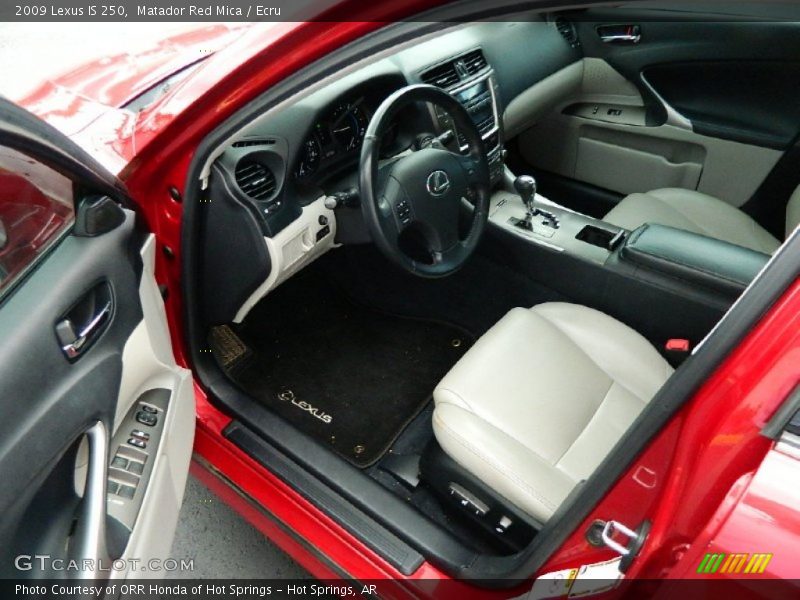 Matador Red Mica / Ecru 2009 Lexus IS 250