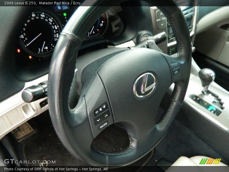 Matador Red Mica / Ecru 2009 Lexus IS 250