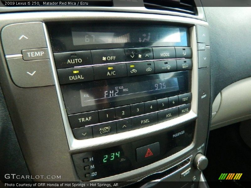 Controls of 2009 IS 250