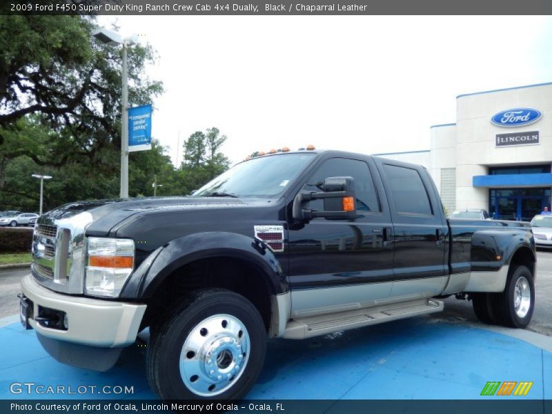 Black / Chaparral Leather 2009 Ford F450 Super Duty King Ranch Crew Cab 4x4 Dually