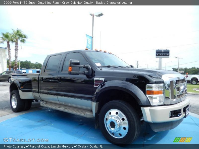Black / Chaparral Leather 2009 Ford F450 Super Duty King Ranch Crew Cab 4x4 Dually