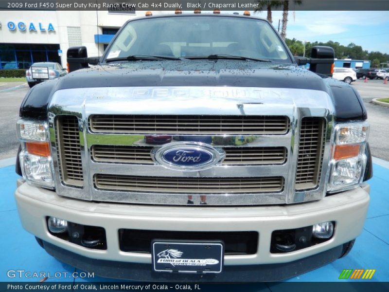 Black / Chaparral Leather 2009 Ford F450 Super Duty King Ranch Crew Cab 4x4 Dually
