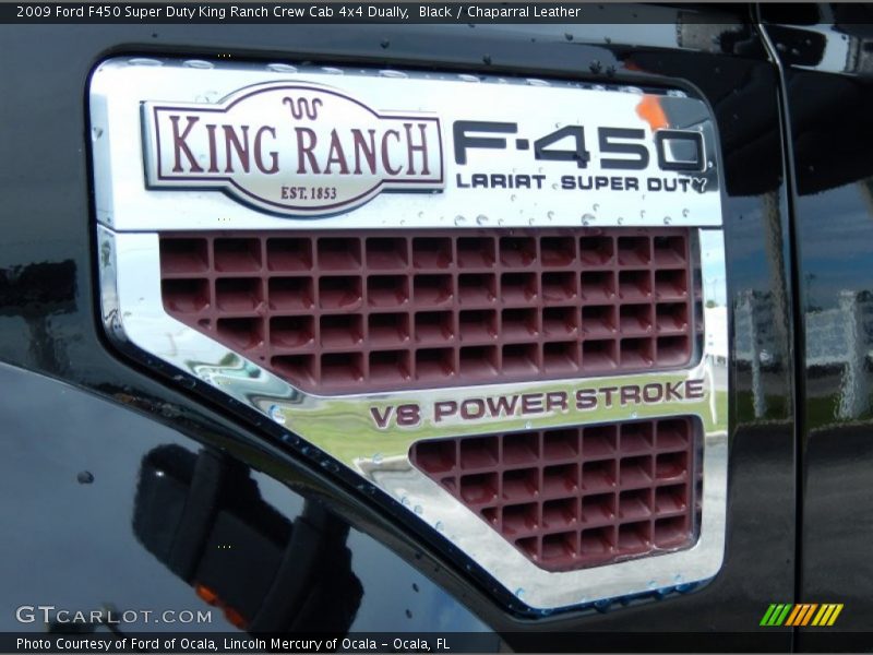 Black / Chaparral Leather 2009 Ford F450 Super Duty King Ranch Crew Cab 4x4 Dually